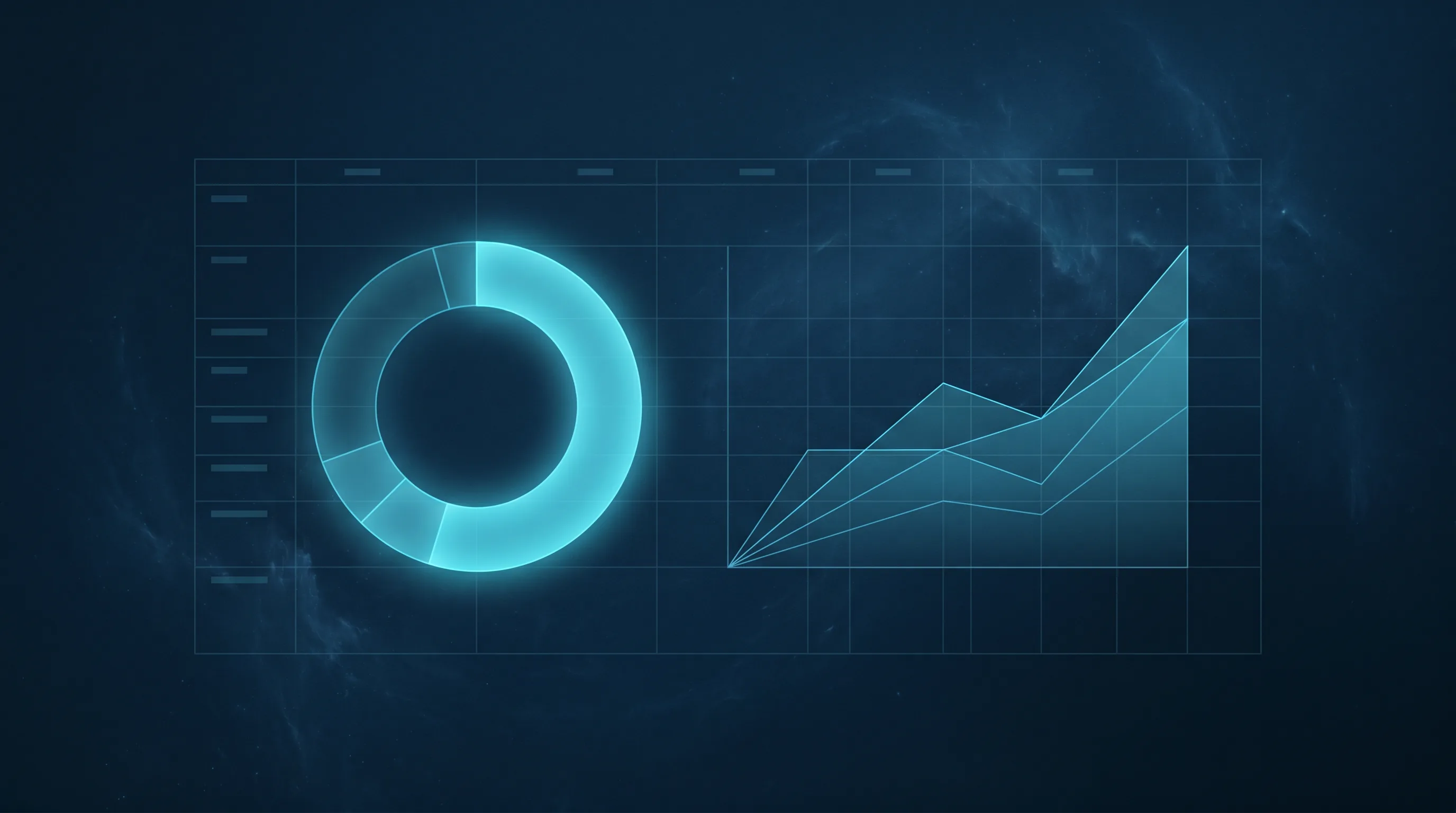 票房预测方法论白皮书封面：环形图与折线图
